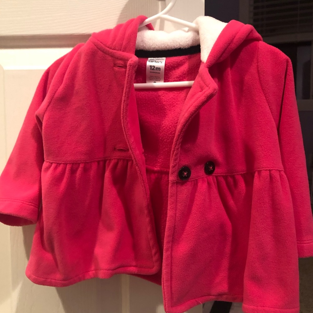 5 for $15. 💙 Carter’s pink hooded jacket 12 months